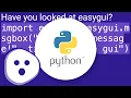 How can I create a simple message box in Python