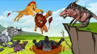 مغامرات الاسد سيمبا و الفأر المسكين و سر اللحمه تحديات الاسد كرتون قصص مغامرات لوكه 