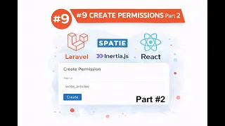 Starter Kit Laravel 12 React Spatie Create Permissions Part 2