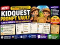 KidQuest Prompt Vault Review - 600 Worksheets 600 Answer-Key Prompts for KDP Etsy