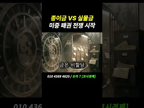 종이금 VS 실물금미중 패권 전쟁 시작