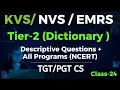 Tier-2 Dictionary Python for KVS NVS EMRS TGT PGT Computer Science