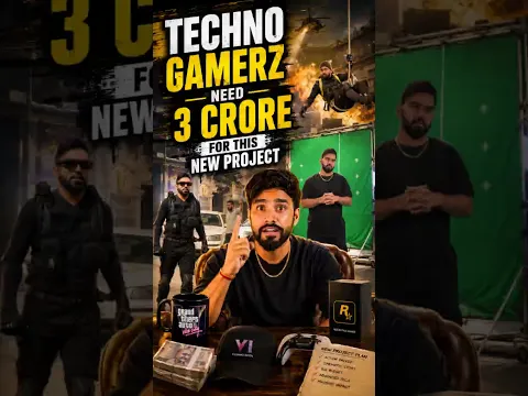 TECHNO GAMERZ NEED 3 CRORE FOR HIS NEW PROJECT 😱 #shorts #short
