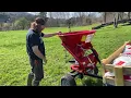 Spreading LIME on food plots with the Rural King King Kutter Tow Behind ATV Spreader
