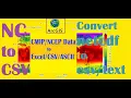How to convert NC NetCDF to CSV Excel file or format