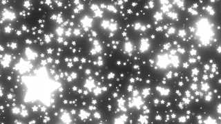 Fly Through Bright White Luminous Glow Stars In Dreamy Dark Space 4K VJ Loop Moving Background