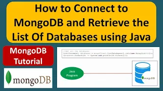 How to Connect to MongoDB and retrieve the list of databases using Java MongoDB with Java