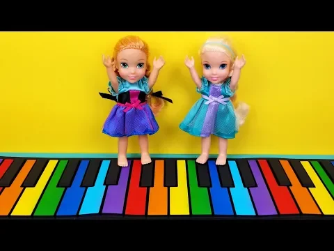 Download MP3 Music ! Elsa and Anna toddlers - singing - playdate - LOL dolls - drums - piano - music