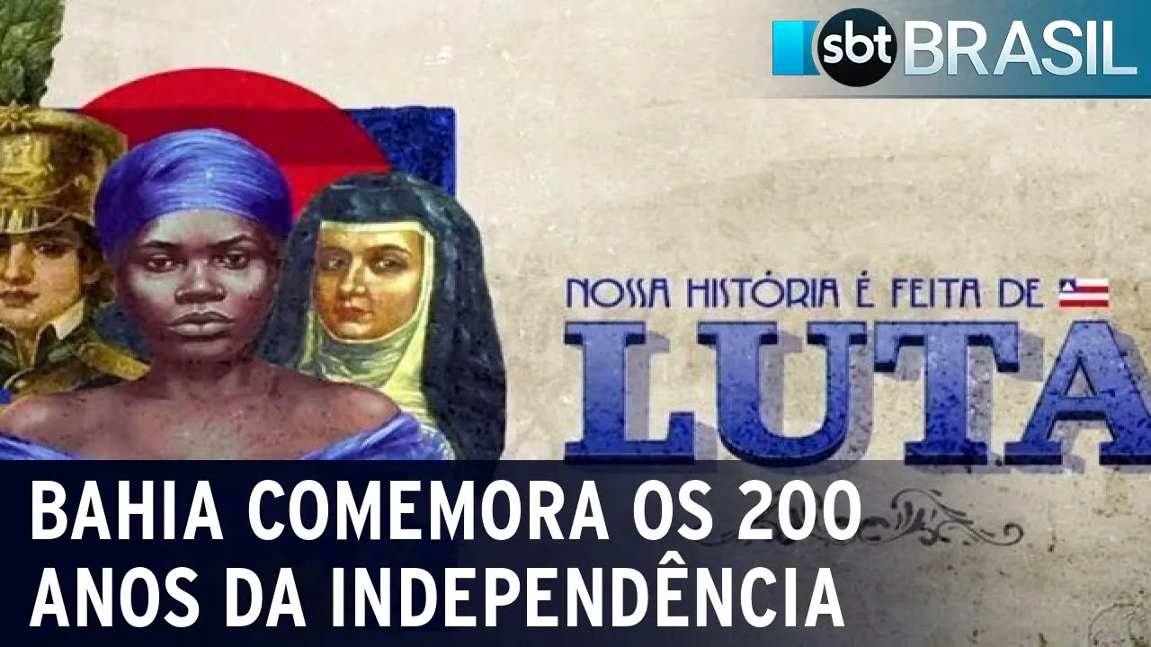 Bahia comemora 200 anos da Independência do Brasil no estado neste 2 de julho | SBT Brasil(01/07/23)