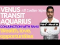 VENUS TRANSIT AQUARIUS - Feb 6th