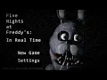 FNAF Main Menu in Real Time Animated