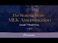 StudySync Grade 7 RFK s MLK Assassination Statement Conflict Clashes English Literature