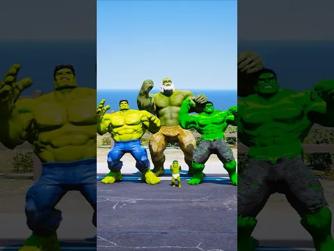 SPIDER-MAN VS BABY HULK SUPERHEROES BATTLE #gta5 #shorts #spiderman #hulk
