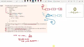 97 GATE-2017 programming NULL pointer dereference Question and it s detailed solution