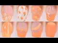 ORANGE SUMMER NAILS 2024 trendy summer nail art designs compilation easy summer nails