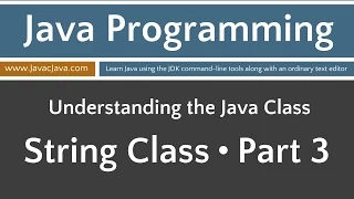 Learn Java Programming - String Class Part 3 Tutorial