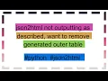 json2html not outputting as described want to remove generated outer table
