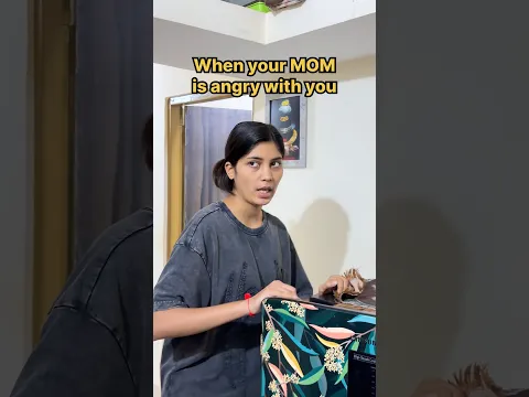 When your MOM is angry with you 😭🤌🏻 #shorts