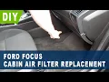 Ford Focus Cabin Air Filter Replacement 2012 2013 2014 2015 2016 2017 2018