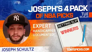 Download 4 FREE NBA Picks and Predictions on NBA Betting Tips by Joseph Schultz, Tuesday 3/26/2024 MP3