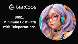 LeetCode 3651 Minimum Cost Path with Teleportations Daily LeetCode Day