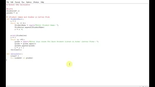 Python GPA Calculator