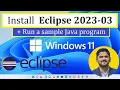 How to install Eclipse IDE 2023-03 on Windows 11 Amit Thinks Complete Installation