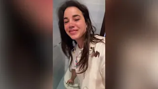 girl farts loudly on toilet