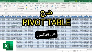 شرح Pivot Table علي الاكسل اكسل Excel اوفيس Exceltips 