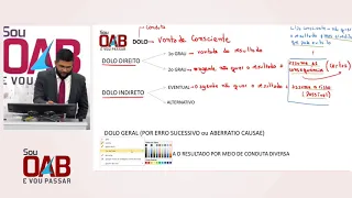 [OAB 2019] DIREITO PENAL - DOLO E CULPA - Melhor Aula de Todos os tempos