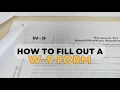 How to Fill Out a W-9 Form