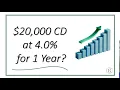 20 000 CD at 4 0 See How Much You ll Earn in 1 Year