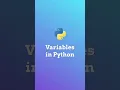 Variables in Python - Beginner Python Ep 1