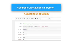 Symbolic calculations in Python An overview of Sympy
