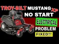 Troy-Bilt Mustang XP Zero Turn WON T START Electrical Problem Fix JOATD