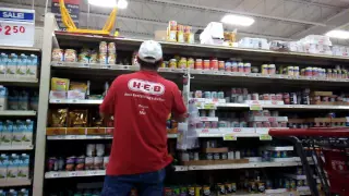 Night stocking at HEB