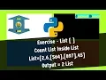 Exercise List inside List Python Tutorial Hindi