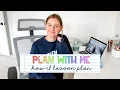 PLAN A WEEK WITH ME how I lesson plan