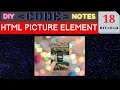 DIY CODE NOTES HTML PICTURE ELEMENTS JULSTUB