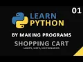 Learn Python By Making Programs - Shopping Cart Part 01