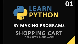Learn Python By Making Programs - Shopping Cart Part 01