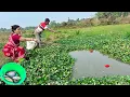 Lagu Unique hook Fishing Video🎣🎣|| Two village fisherman happily fishing in the canal with hook #fishing