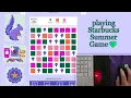 ASMR Playing Starbucks Summer Game relaxing gameplay soft rambling mouse clicks
