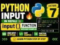 LECTURE-7 Python Input in Nepali input Function with Easy Examples