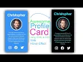 Creating awesome Profile Card using HTML CSS only Profile Card HTML CSS Now Coding