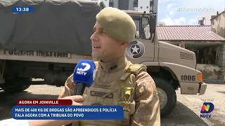 Polícia apreende mais de 400 kg de drogas em Joinville e detalha operação