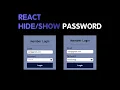 ReactJS - Login Form Password
