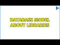 Database model about libraries 2 Solutions