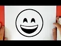 HOW TO DRAW A SMILING EMOJI