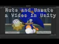 How to Mute a While Playing in Unity